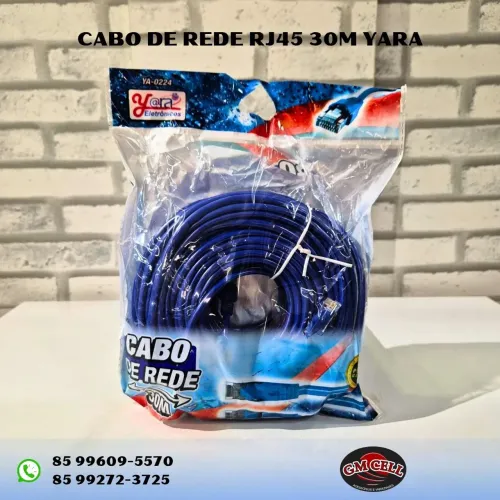 Cabo de Rede RJ45 30m Yara - Novo