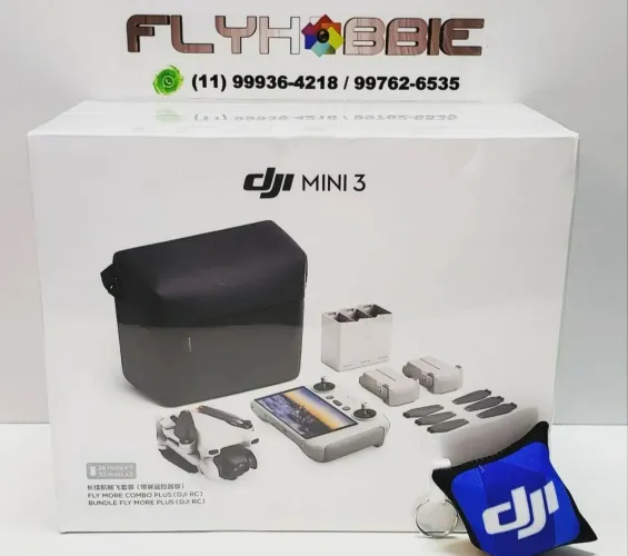 Dji Mini 3 Fly more combo + Rc( BR ANATEL) FLYHOBBIE DRONES 