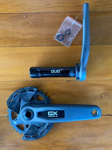 Pedivela Sram GX T-Type Aluminio 170mm - Novo