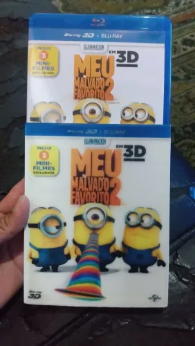 Blu-ray duplo 3D 2D original meu malvado favorito 2