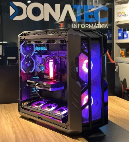 (Loja Fisica) PC Gamer Full Tower Ryzen 7 9800x3D, 64GB, RTX 5070 Ti