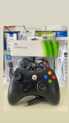 Controle Xbox 360 e PC Preto - Novo