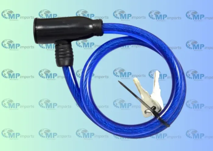 Loja MP Imports: EDA Cadeado Para Bicicleta Com Cabo De Aço