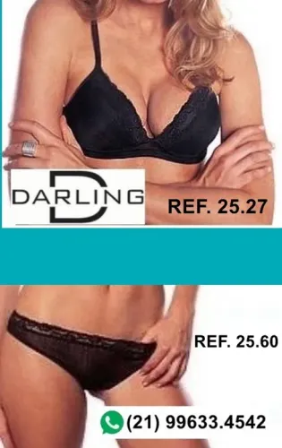 Conjunto: 25.27 Sutiã decote em "V" com bojo sem arco + 25.60 biquiini reto. Tam P - Marca