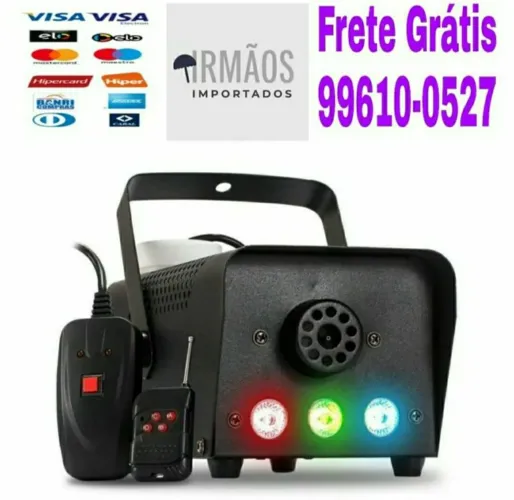 Maquina de Fumaça com Três leds 600w