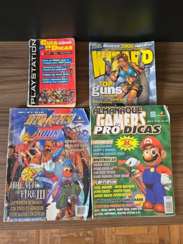 Lote Revistas Antigas de Video Games e Dicas