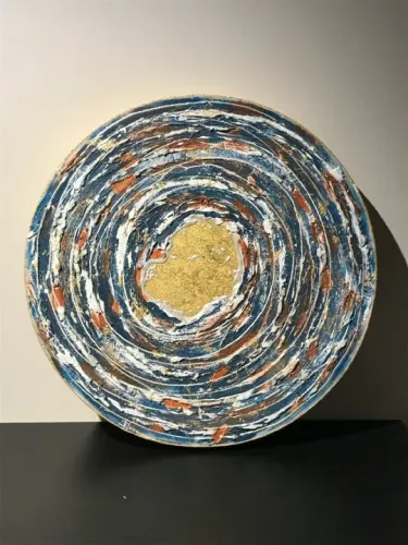 Quadro Decorativo Circular Abstracto 50 cm diâmetro 