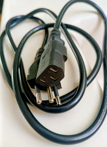 Cabo de força tripolar para fonte de computador, notebook