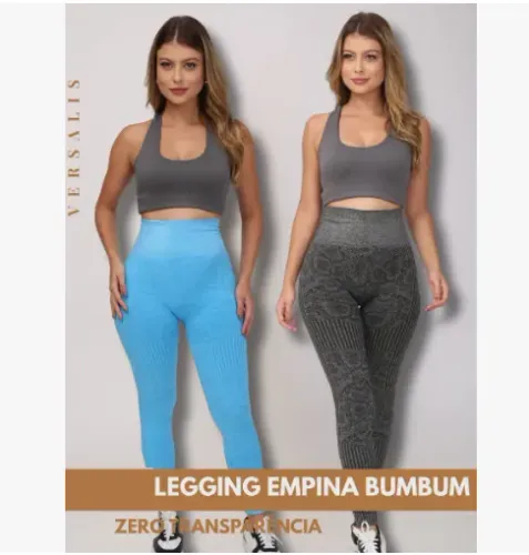  Calça Legging Academia Sem Costura Cós Alto Fitness Treino Casual z1372