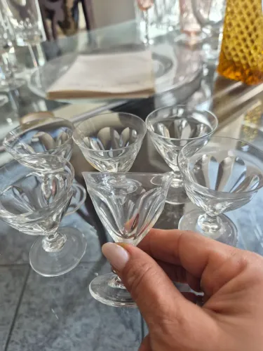 6 Taças de Licor - lapidada