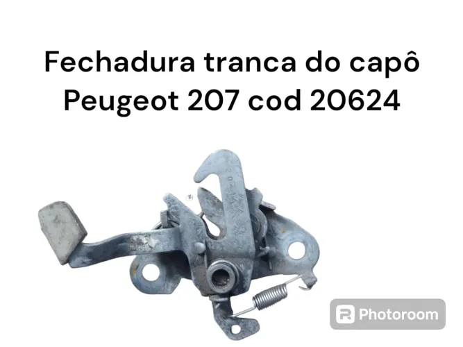 Fechadura Tranca Do Capo Peugeot 207 Cod 20624