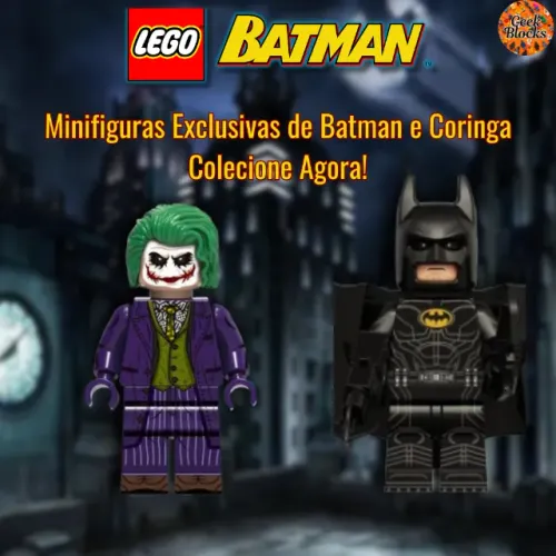 Minifiguras LEGO Batman Boneco e Chaveiro - Perfeitas para Colecionadores e Presentes! Jok