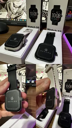 Smartwatch Haylou S6 branco- Novo !