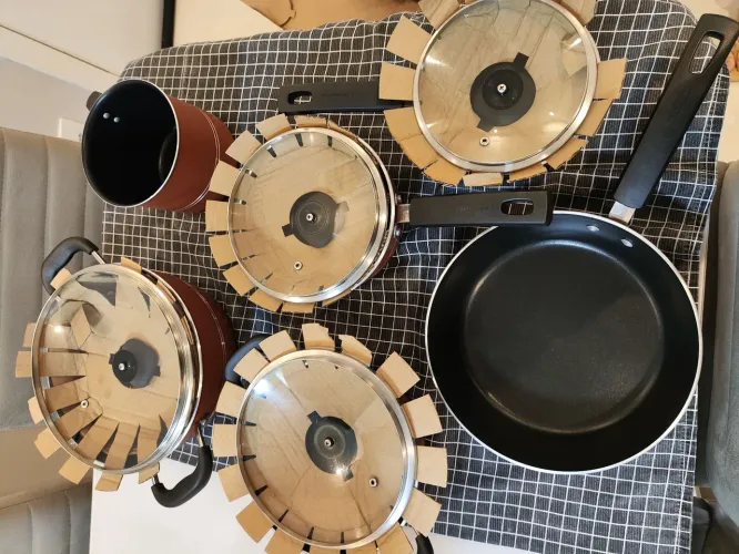 Jogo de panelas Tramontina completo Semi-novo pouco uso