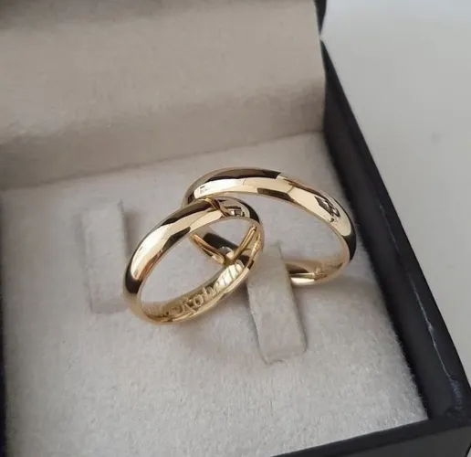 Aliança de moeda antiga 4mm