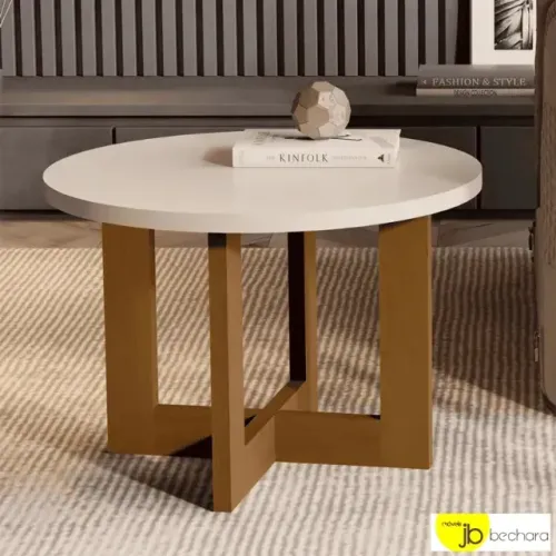 Mesa de Centro Luxo Perola/Nature JB Bechara - Entrega Rápida!