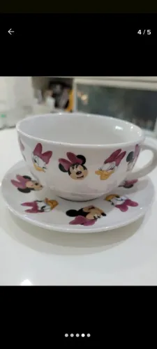 Xícara Com Pires Minnie E Margarida Planeta Deagostini