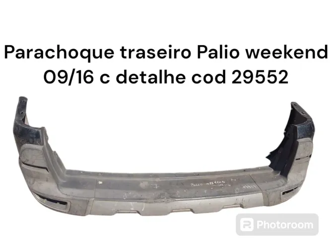 Para-choque traseiro Palio Weekend 09/16