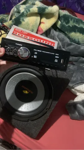 Vendo caixa de som de carro módulo e rádio via Bluetooth