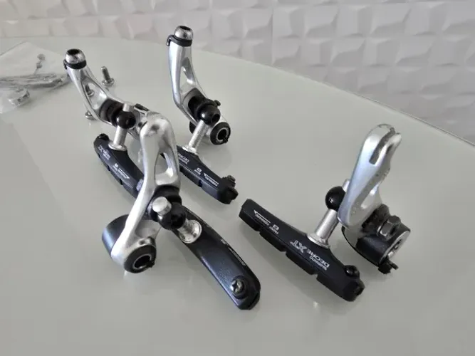 Conjunto Cantilever Shimano Deore XT M737 - Impecáveis ( anos 90)