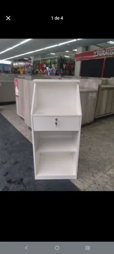 Balcão Caixa para loja MDF com Fechadura com 2 chaves