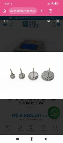 Vendo equipamento Tecatherm Cecbra (tecarterapia e radiofrequência)