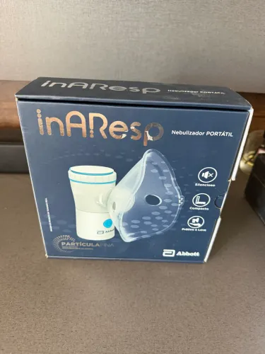 Nebulizador portatil inAResp Abbott novo com mascaras infantil e adulta