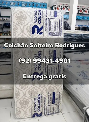 Colchão Solteiro D20 Rodrigues 1.88 x 88 (ENTREGA GRÁTIS)