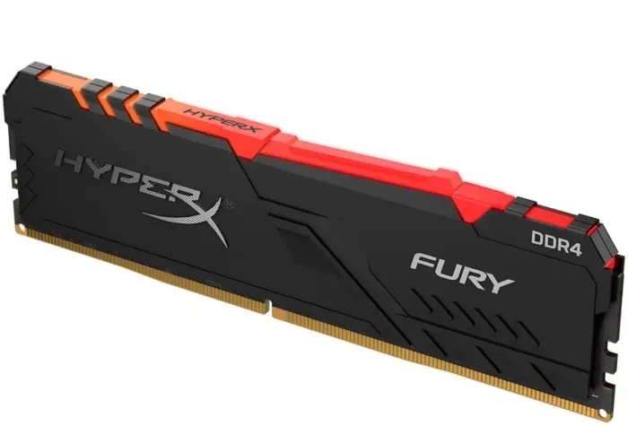 2 Pentes Memória RAM HyperX Fury RGB, (2x8Gb), CL15, DDR4, 3000MHz