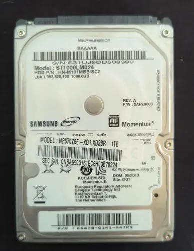 HD 1 TERA *NOTEBOOK ** 100% SAUDAVEL **