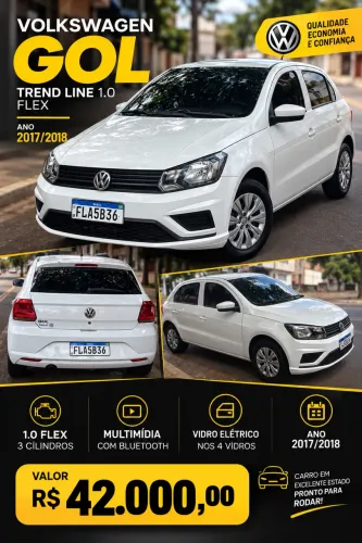Volkswagen Gol Geração VII Trendline 1.0 12V Total Flex Mec. 4P 2018