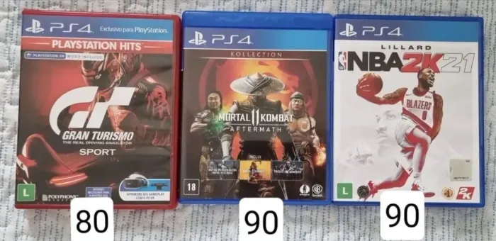 Jogos variados PS4