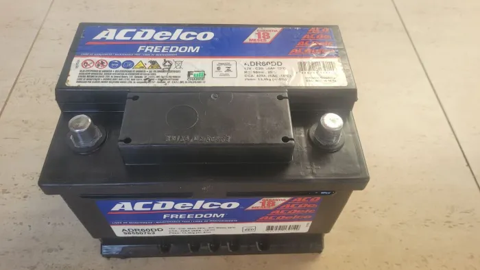 Bateria ACDelco 60 Ah. SEMINOVA 60 Ampéres ÓTIMA OPÇÃO. GARANTIDA