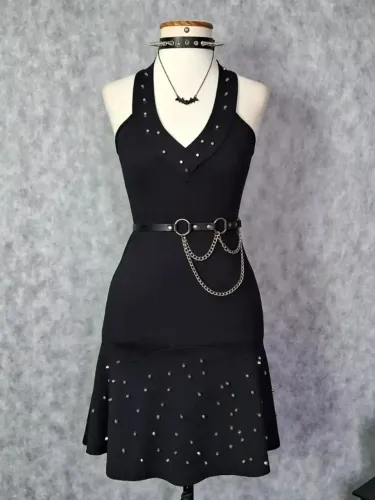Vestido gotico rock - leia a descrição - goth dark aesthetic