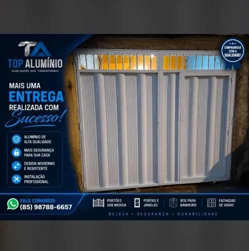 Portao de alumínio especial para sua garagem