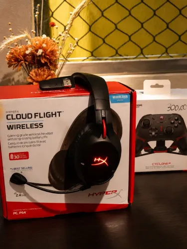 Headset HyperX Cloud Flight Wireless | Sem Fio
