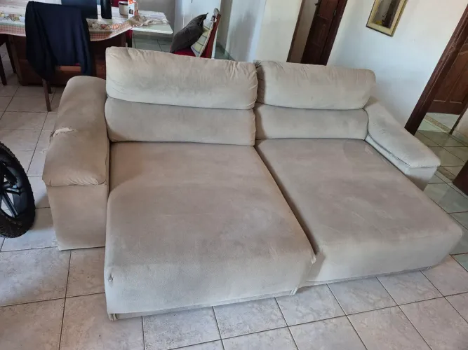 Sofa Cama e Puff