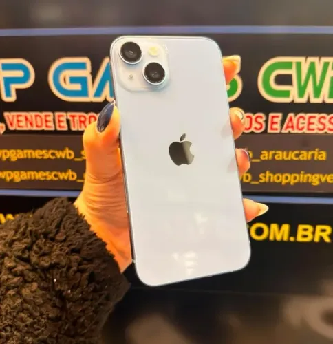 IPHONE 14 AZUL COM GARANTIA LOJA FÍSICA WP GAMES CWB