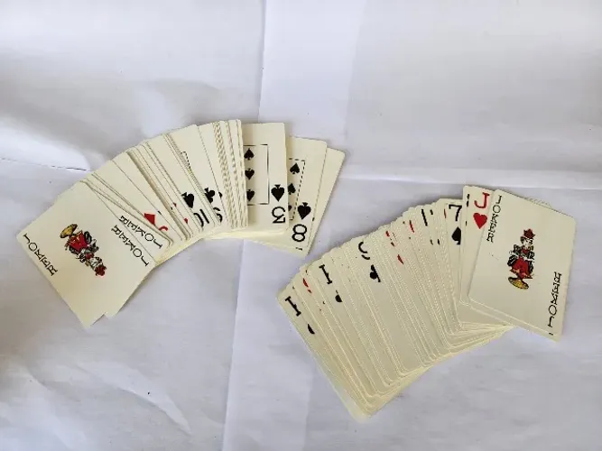 Baralho Duplo Profissional KEM Vintage 100% Plastic - 108 Cartas Completo + Estojo
