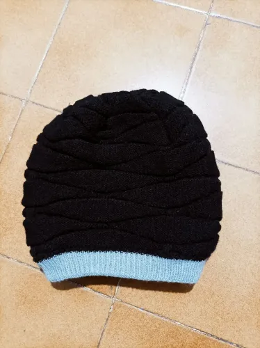 Gorro masculino macio e forrado com crânio de malha grossa TINKSKY