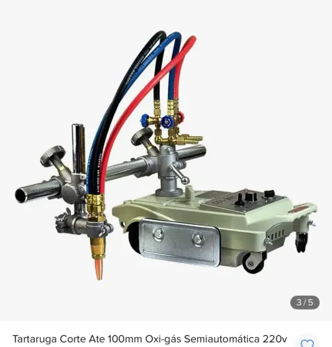 Tartaruga Corte Ate 100mm Oxi-gás Semiautomática 220v