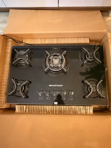 Cooktop Brastemp Ative! 5 Bocas Quadrichama - Preto