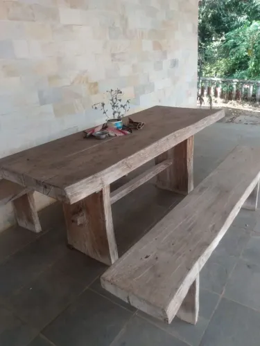 Mesa Rústica Madeira Cedro 