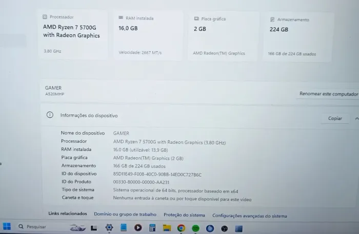 PC GAMER Ryzen 7 5700G 