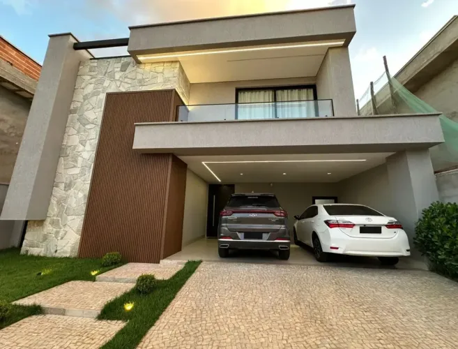 SOBRADO DE ALTO PADRÃO | 04 QUARTOS | 03 SUÍTES Condomínio Villagio Toscana Goiânia