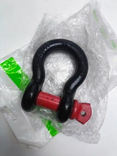 Manilha 3/4 preta e vermelha 