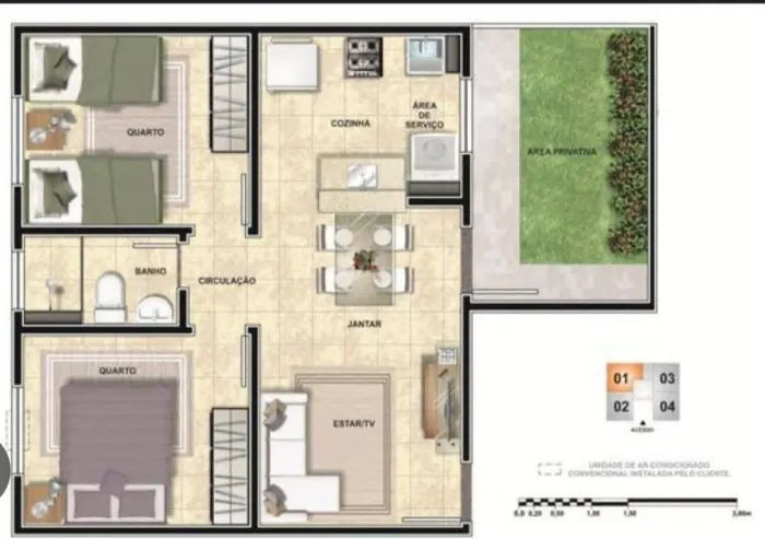 Alugo apartamento
