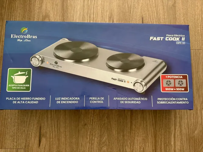 Fogão 2 bocas 900W de Potência