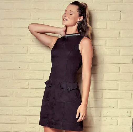 Vestido jeans Colméia