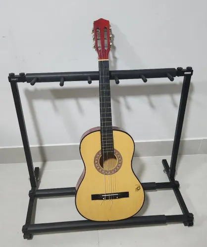 Suporte Compacto para 5 Instrumentos - Violão / Guitarra / Baixo - Compacto - Leve 